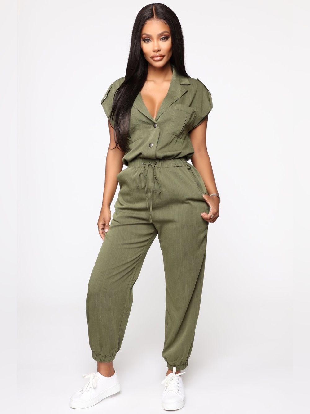 **FASHION NOVA UTILITY JUMPSUIT**